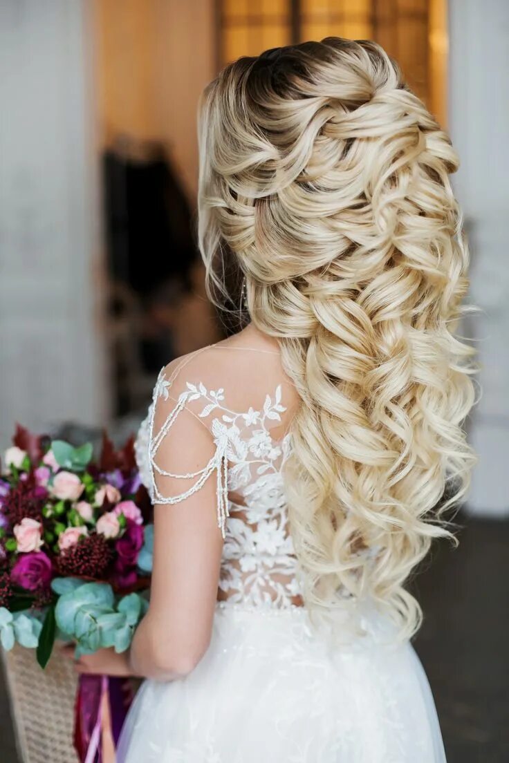 Прическа на свадьбу Свадебные прически и макияж Москва Mermaid wedding hair, Wedding hair inspiratio