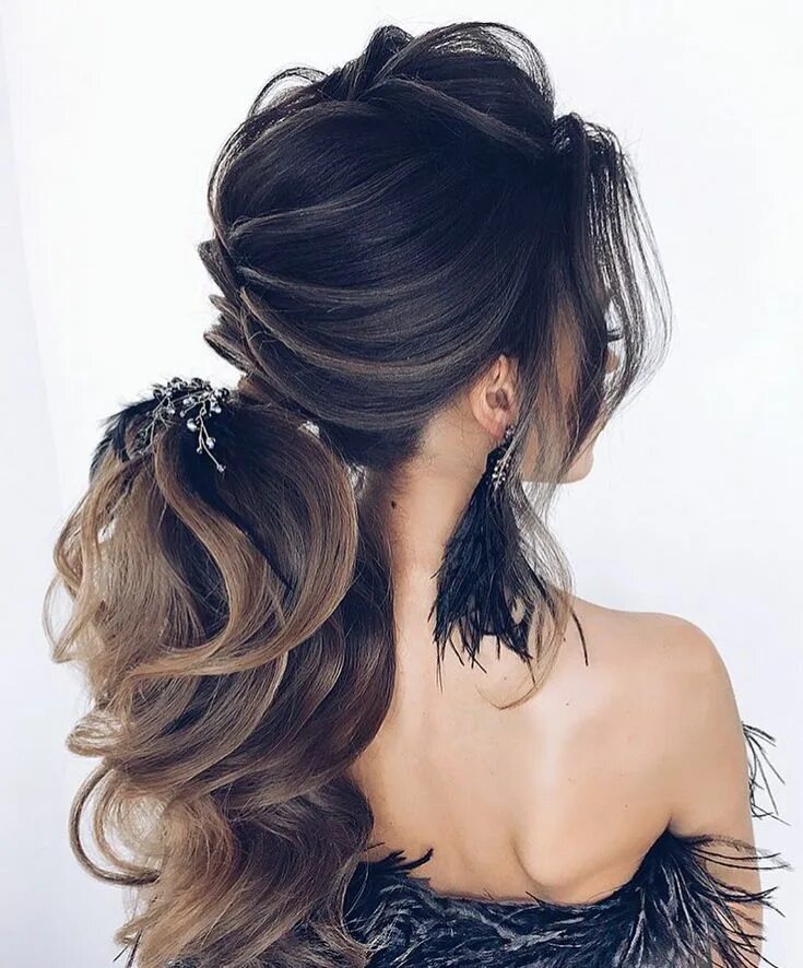 Прическа на свадьбу 2024 хвост Pin by BbK on Hair Hair styles, Pony hairstyles, Bride hairstyles for long hair