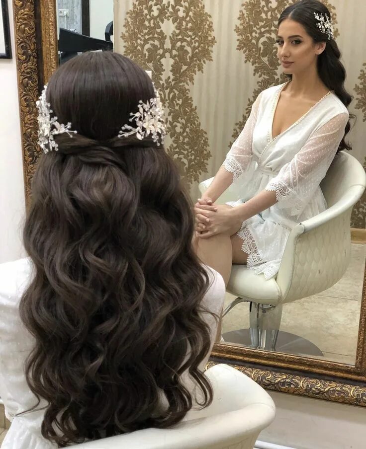 Прическа на свадьбу 2024 на длинные Pin on Hairstyles Bride hairstyles, Wedding hairstyles, Long hair styles