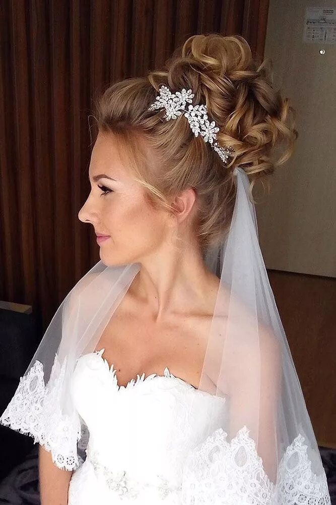 Прическа на свадьбу для невесты Wedding Hairstyles With Veil 2024 Guide + Expert Tips Wedding hairstyles updo, B