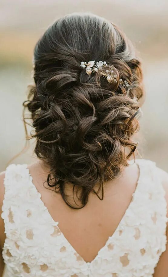 Прическа на свадьбу короткие волосы до плеч wedding-hairstyles-16-08182016-km - MODwedding Mother of the bride hair, Hair pi