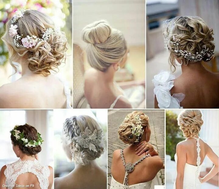 Прическа на свадьбу короткие волосы до плеч Pin by Laura on Peinados Wedding hairstyles, Summer wedding hairstyles, Bridal h