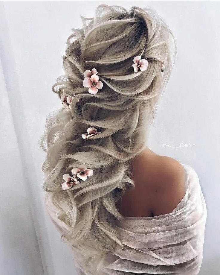 Прическа на свадьбу на длинные волосы Pin on Hair Styles ❤ Long hair styles, Elegant wedding hair, Wedding hair inspir