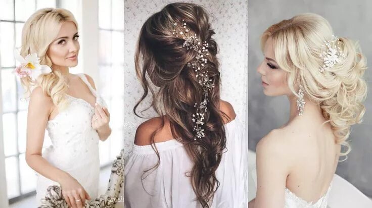 Прическа на свадьбу на длинные волосы wedding hairstyles for long hair Длинные волосы свадьба, Укладка длинных волос, 