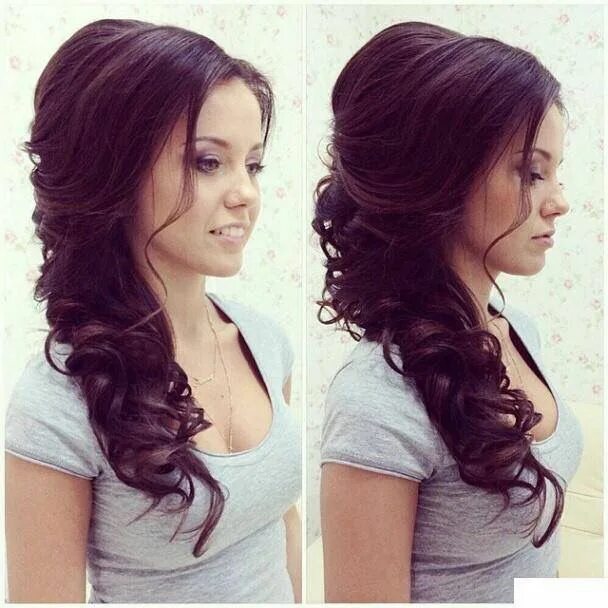 Прическа на свадьбу на длинные волосы подружке Posts du groupe Beauté Wedding hair and makeup, Wedding hair down, Hair