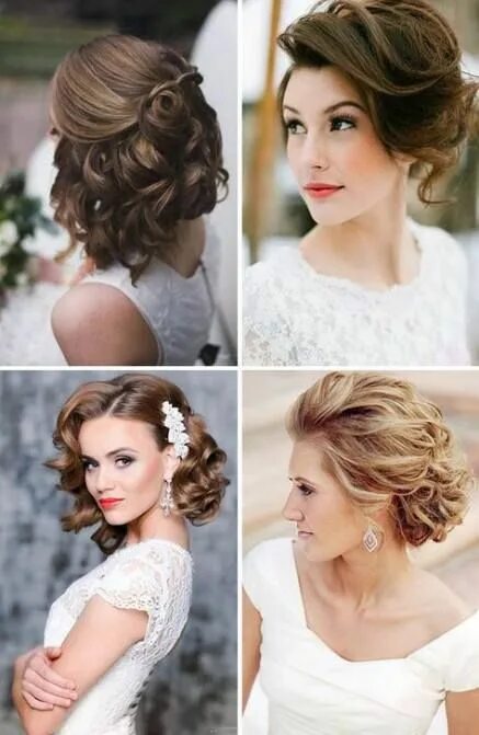 Прическа на свадьбу на короткие гостям 67 trendy wedding hairstyles for bridesmaids short hair highlights Weddings! Кор