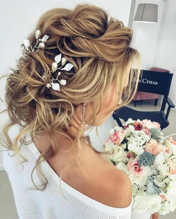 Прическа на свадьбу подружке невесты 2024 Elstile Long Wedding Hairstyles and Updos Hair styles, Wedding hairstyles for lo