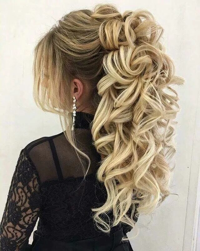 Прическа на свидание на длинные волосы Pin by Rocio Maving Polendo on Wedding hairstyles Hair styles, Dance hairstyles,