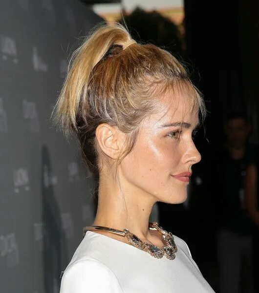 Прическа на тонкие редкие волосы Isabel Lucas Ponytail