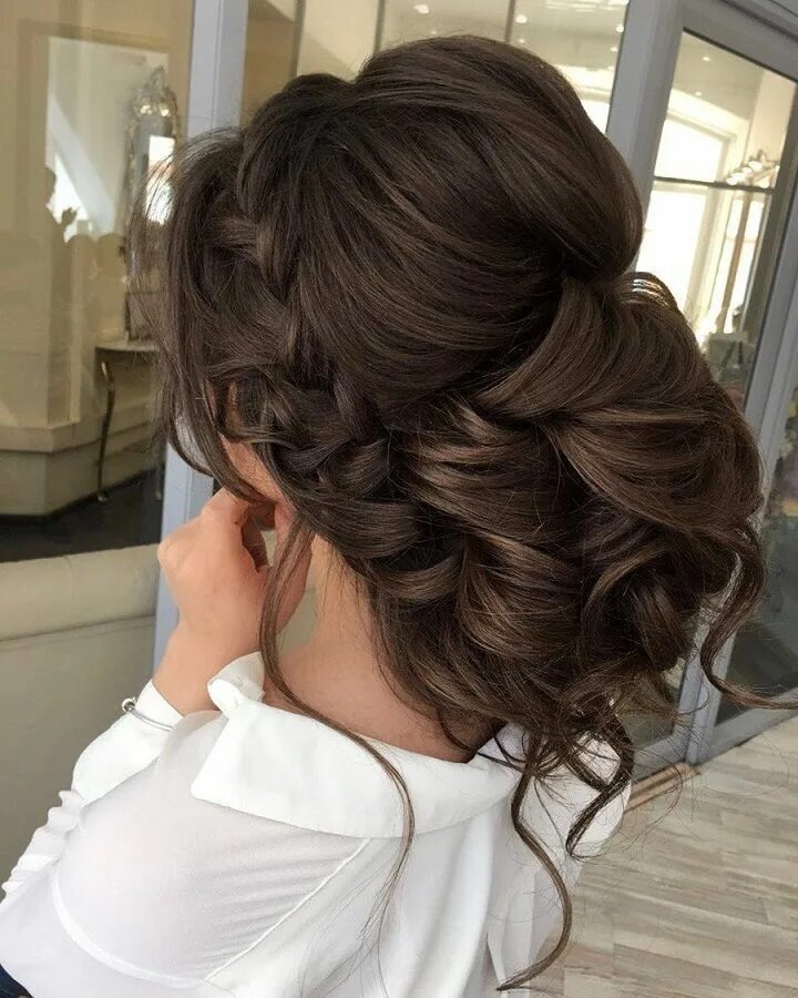 Прическа на торжество на длинные Braid with messy updo Hairstyle That You’ll Love Wedding Hairstyle Quince hairst