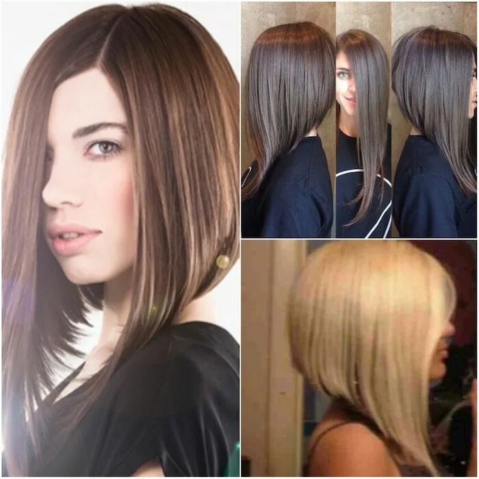 Прическа на удлинение фото Daring Cut to Try: Extreme A-Line Bob Bob hairstyles, Long bob hairstyles, Wavy 