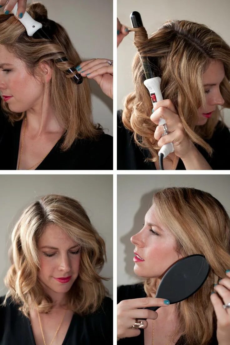 Прическа на утюжок на средние How to get perfect waves with the Modiva Professional curling iron - Hair Romanc