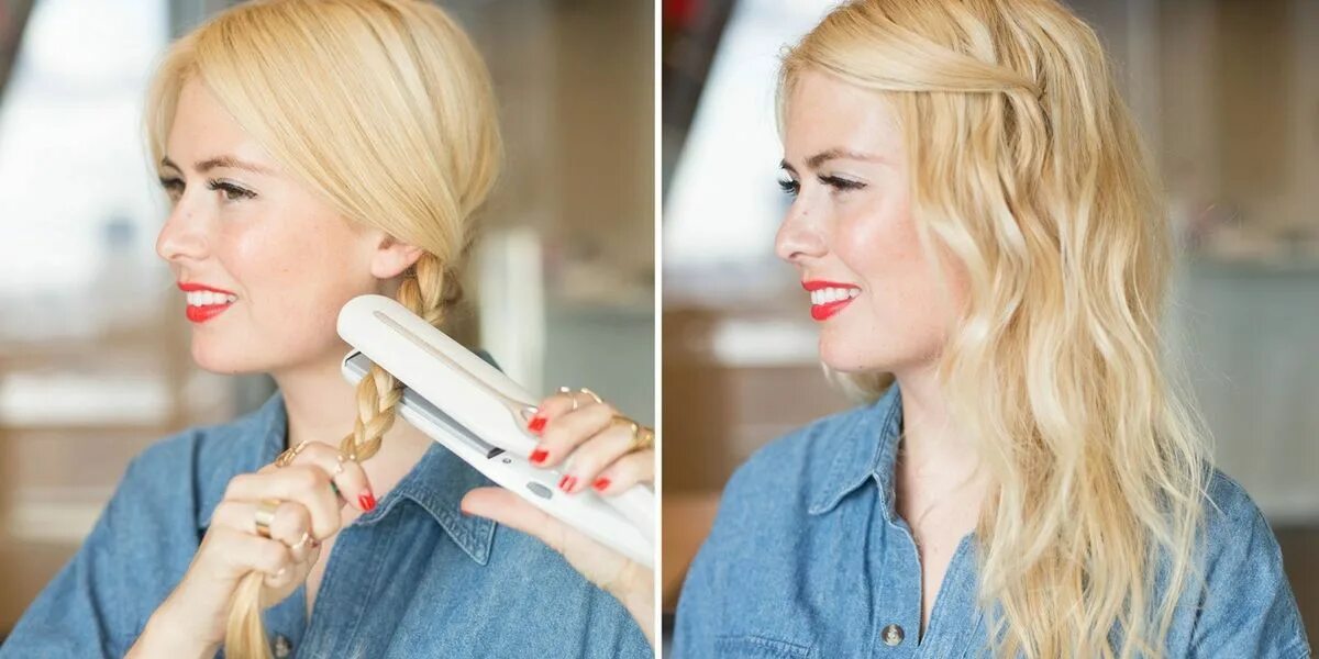 Прическа на утюжок на средние 7 Hacks That Make Flat-Iron Waves *So* Much Easier Beauty hacks, Beauty, Hair