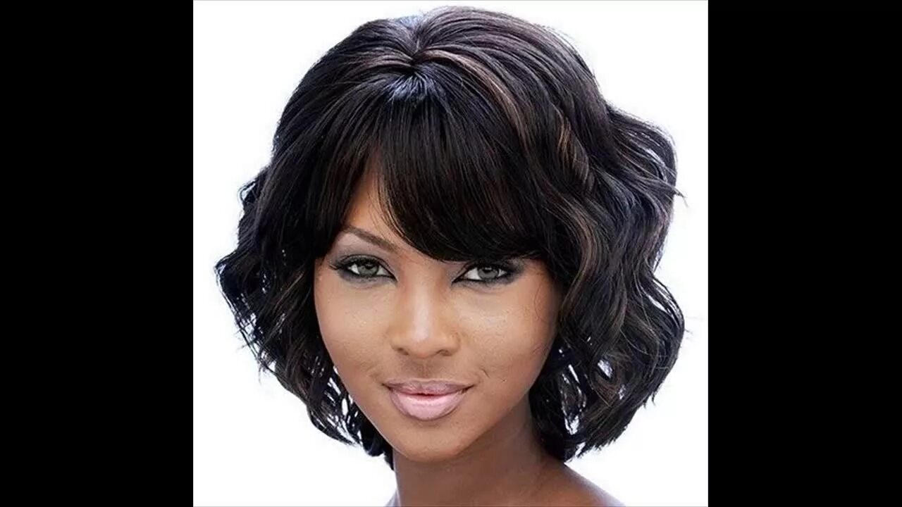 Прическа на волосы каре с челкой Groovy Short Bob Hairstyles for Black Women - YouTube