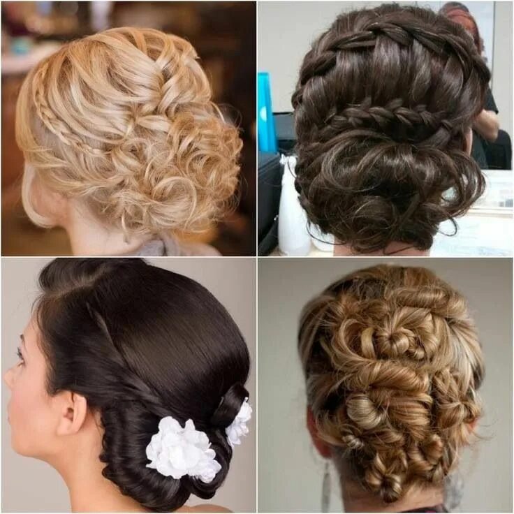 Прическа на выпускной маме на средние Peinados Hair styles, Elegant updo, Evening hairstyles