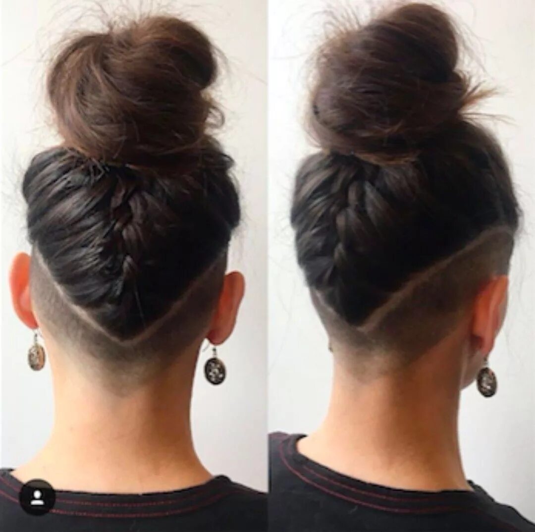 Прическа на затылке фото Pin by Nikki Boone on hair cuts Undercut long hair, Short hair undercut, Shaved 