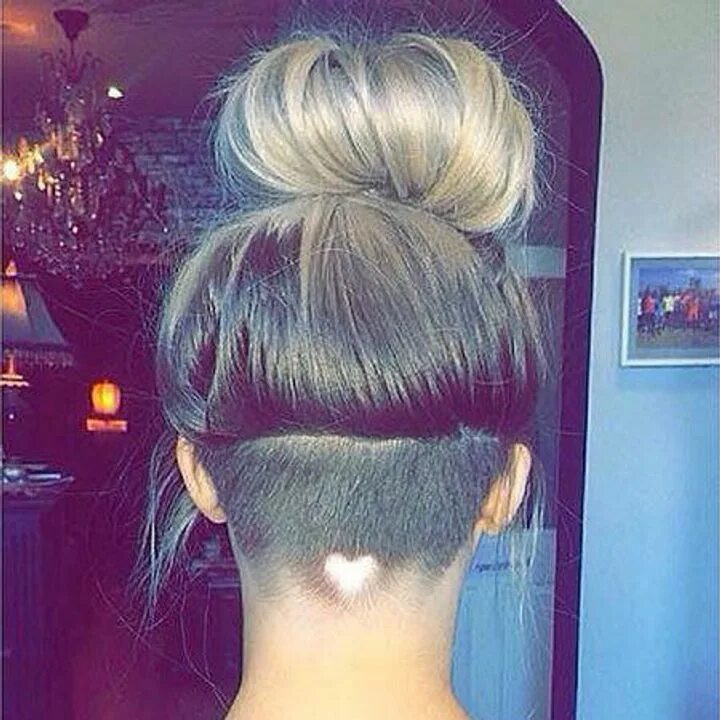 Прическа на затылке на средние 10 Nape Undercuts I Want Yesterday Undercut hairstyles, Undercut long hair, Hair