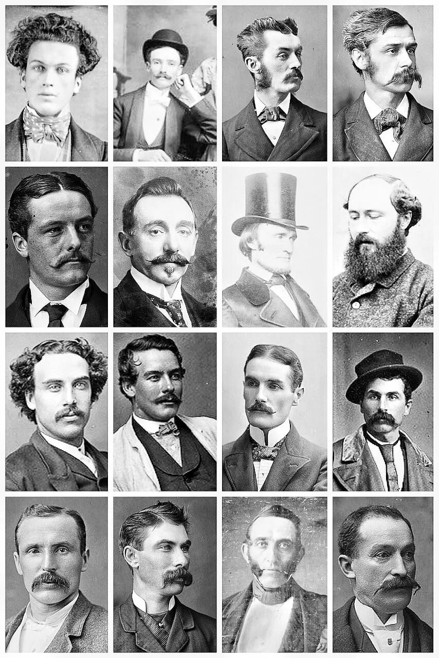 Прическа начала 20 века мужская Victorian Men's Hairstyles & Facial Hair