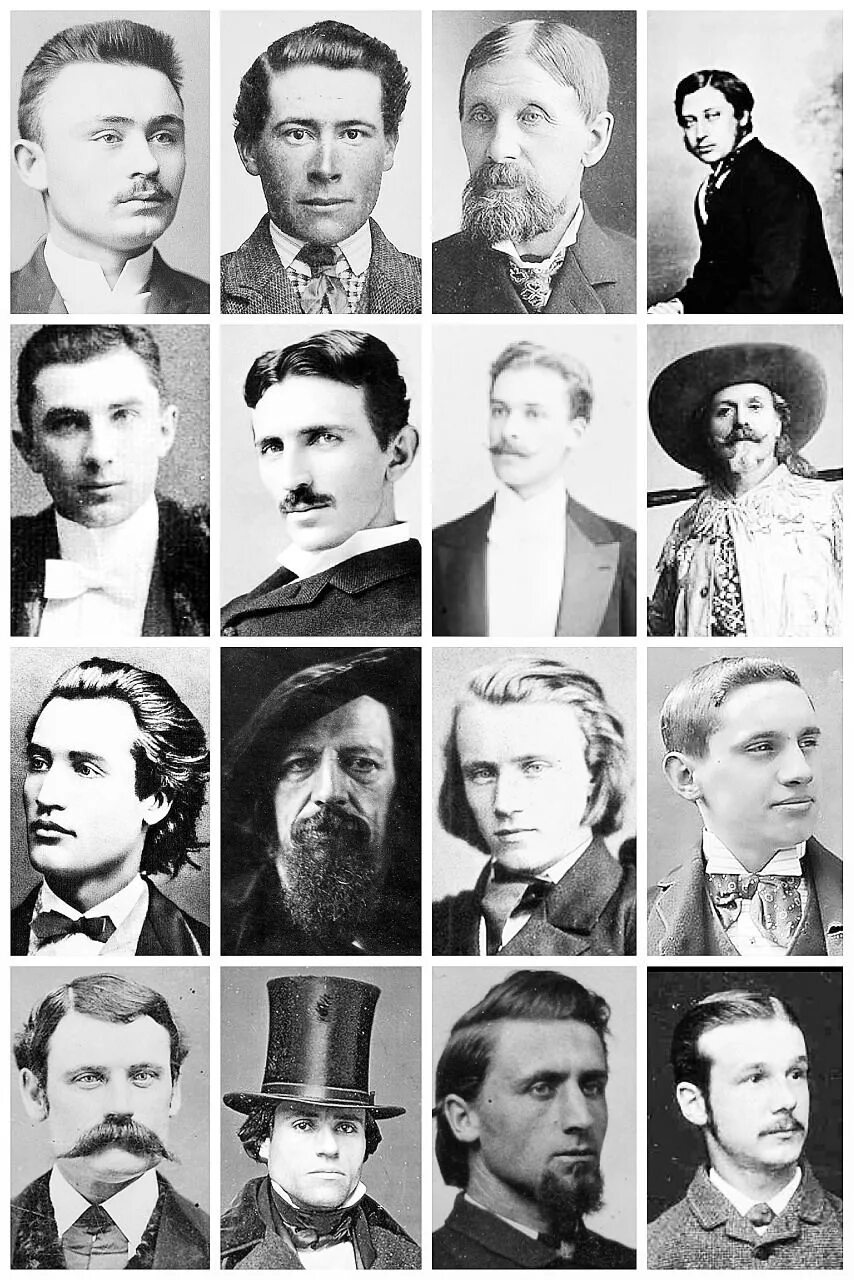 Прическа начала 20 века мужская THE VINTAGE THIMBLE - Victorian Men’s Hairstyles & Facial Hair A... Victorian ha