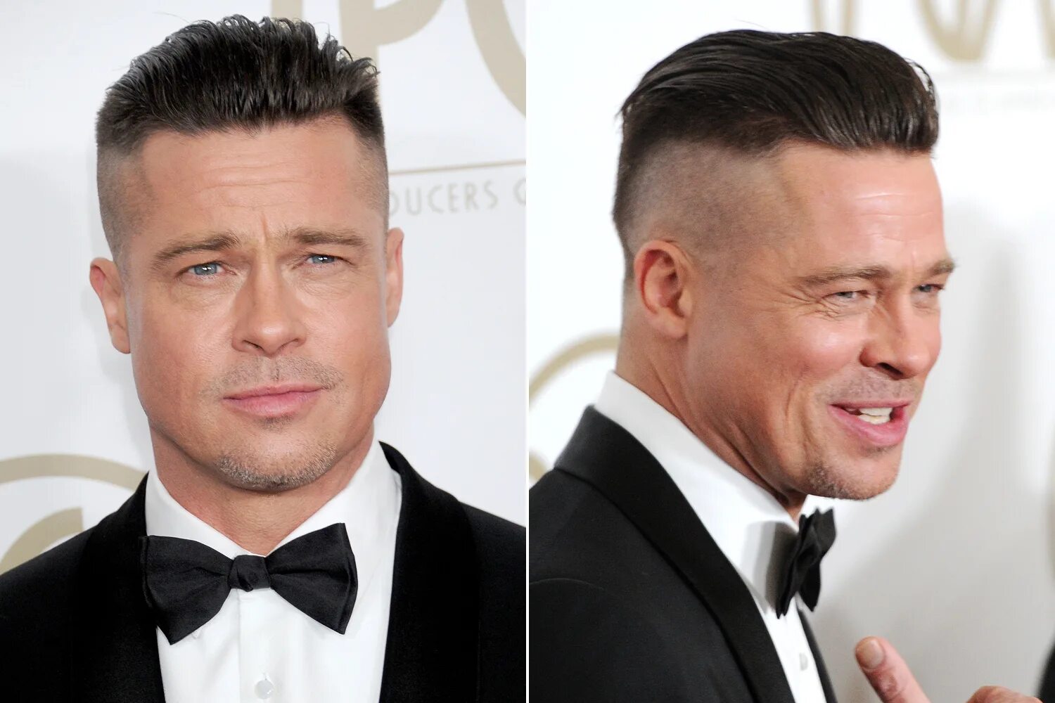 Прическа назад Brad Pitt explains new 'do at awards shows Page Six