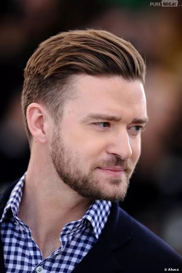 Прическа назад мужская фото Coupe De Cheveux Justin Timberlake Mens hairstyles undercut, Taper haircut men, 