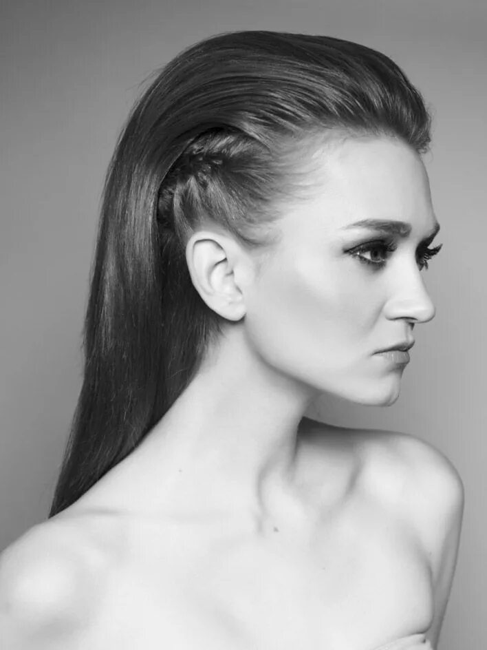 Прическа назад женская длинные волосы Pin by missgster on beauty + hair Medium hair styles, Slicked back hair, Womens 