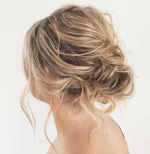 Прическа небрежный пучок на средние 60 Easy Updo Hairstyles for Medium Length Hair in 2024 Medium hair styles, Mediu