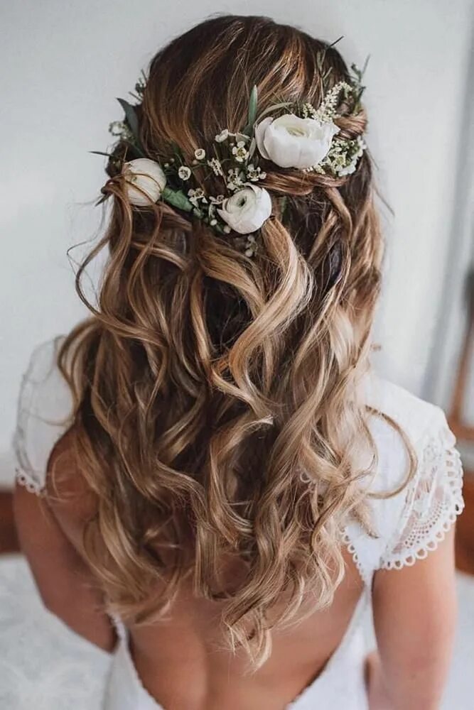 Прическа невесты 2024 распущенные 30 Hochzeit Haar Half Up Ideen Hochzeitsfrisuren #Haar #Hochzeit #Hochzeit Weddi