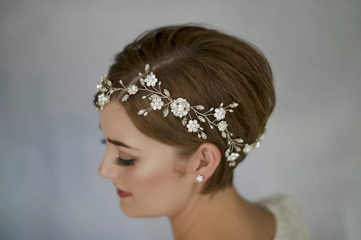 Прическа невесты на короткие волосы Wedding Hair Pieces For Pixie Cut Factory Sale xn--h1aahyg1df.xn--p1ai