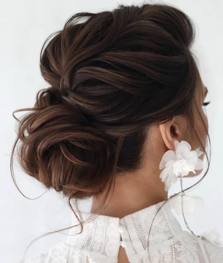 Прическа нижний пучок на средние WEDDING HAIR Высокие прически, Сборка волос в пучок, Укладка коротких волос