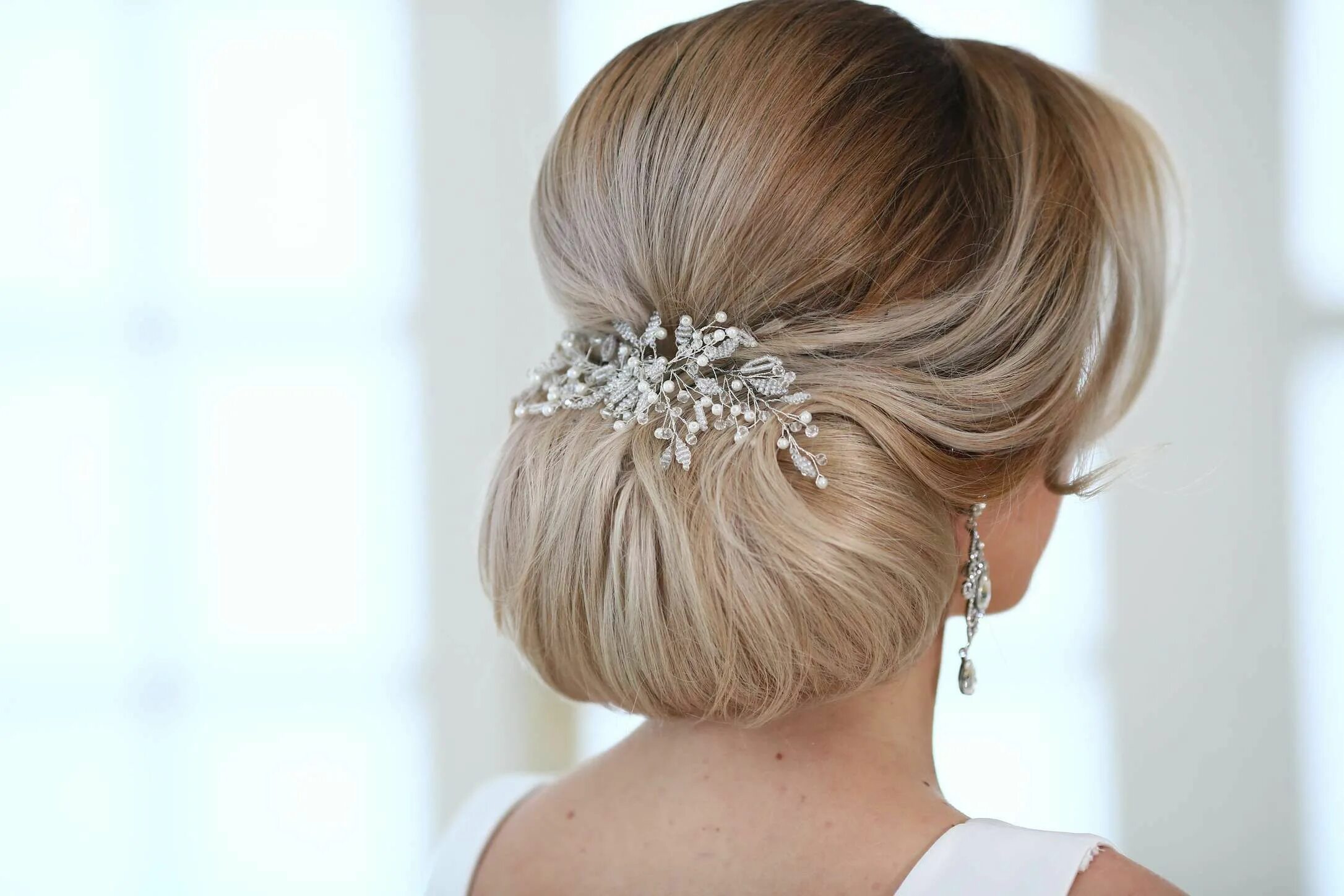 Прическа низкий пучок Пин на доске Wedding hairstyle