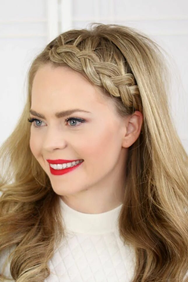 Прическа ободок фото 17 Ways to Make a Headband With Your Own Hair French braid hairstyles, Braided h