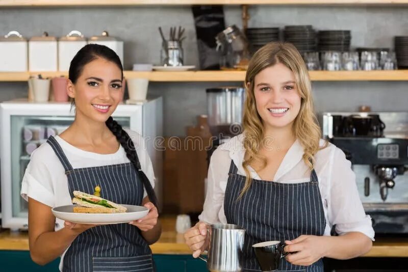 Прическа официанта женская Waitresses Holding Tray with Glass of Red Wine Stock Image - Image of alcoholic,