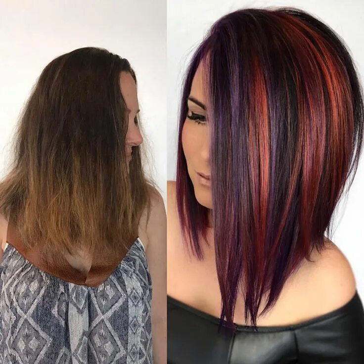 Прическа окрашивание на средние волосы Julie Holbrook AVE Salon Utah on Instagram: "Still obsessing over this one #head