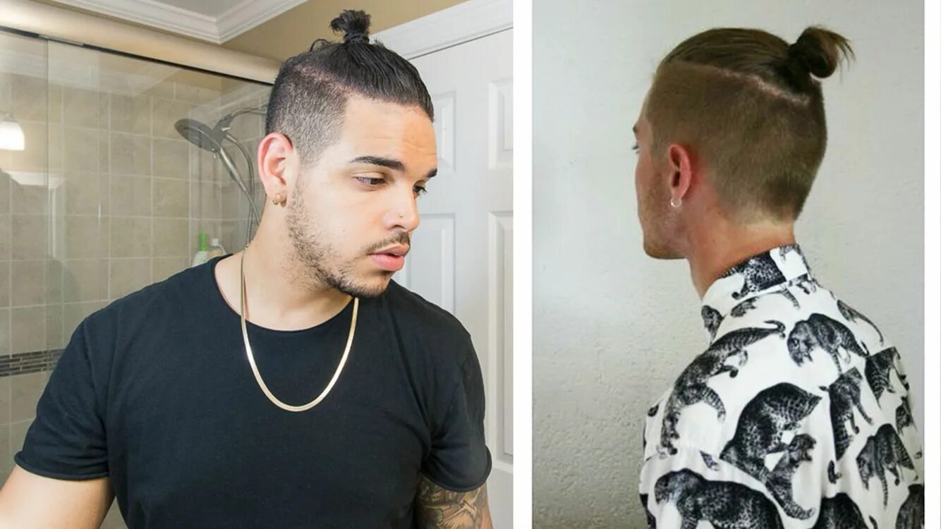 Прическа оставить волосы Man buns Man bun hairstyles, Short hair bun, Curly bun hairstyles