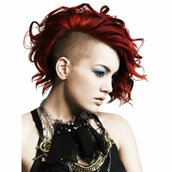 Прическа панка короткая Gorgeous Undercut Medium Hairstyle Punk Girl Hairstyles pictures ❤ liked on Poly