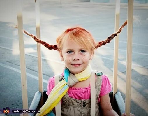 Прическа пеппи длинный Pippi Longstocking in Hot Air Balloon - Halloween Costume Contest at Costume-Wor