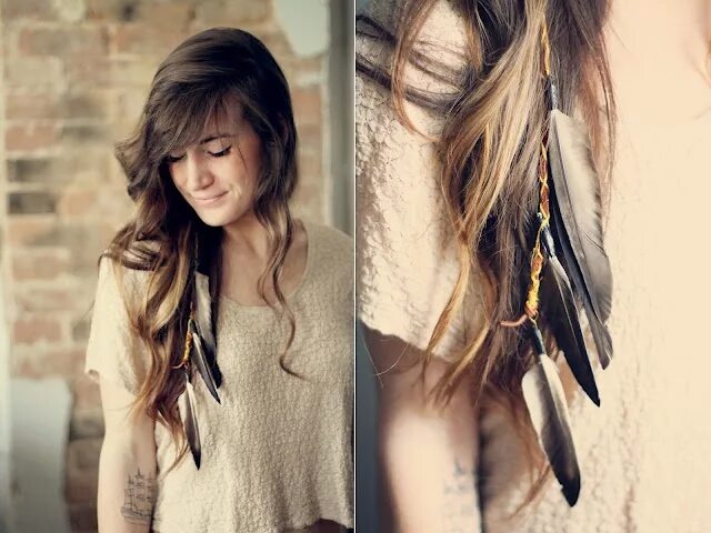 Прическа перья на средние волосы feather Feathered hairstyles, Hair clips diy, Long hair styles