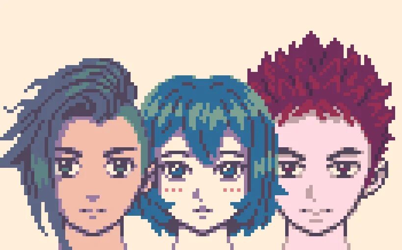 Прическа пиксель женская Pixelblog - 29 - Anime Faces and Hair - SLYNYRD Pixel art tutorial, Pixel art, P