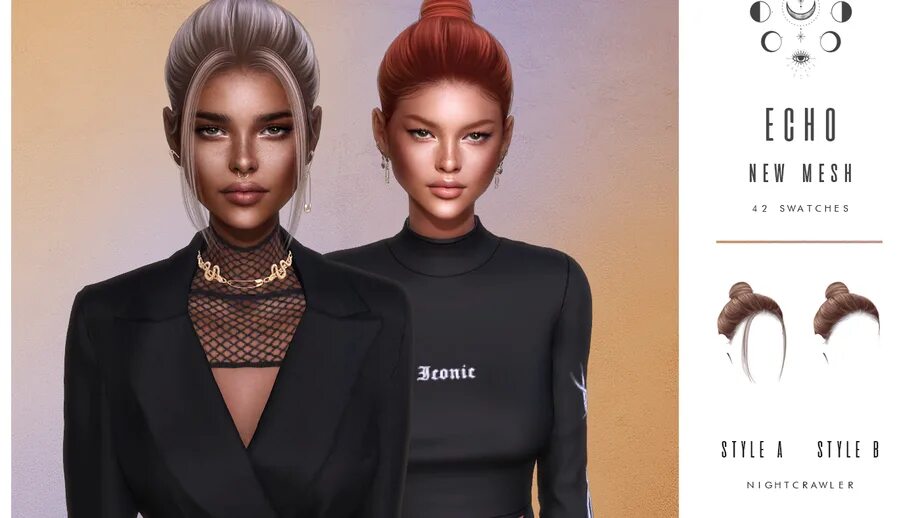 Прическа пиксель женская Bergdorf X Nightcrawler Collab TIGER EYE HAIR Patreon