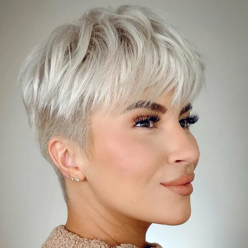 Прическа пикси 2024 Shaved pixie haircut: 10 elegant variations of this carefree and rejuvenating ha