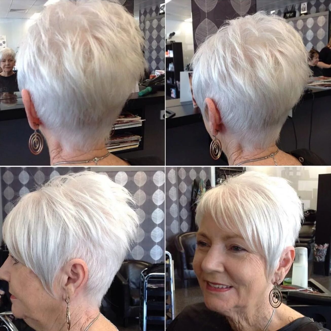 Прическа пикси 60 лет Silver Pixie For Older Women Haarschnitt, Coole frisuren, Kurzhaarschnitte