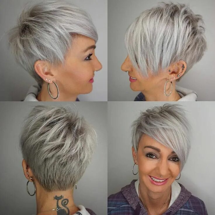 Прическа пикси на короткие фото для женщин @emilyandersonstyling Edgy pixie haircuts, Short hair cuts, Cool short hairstyle