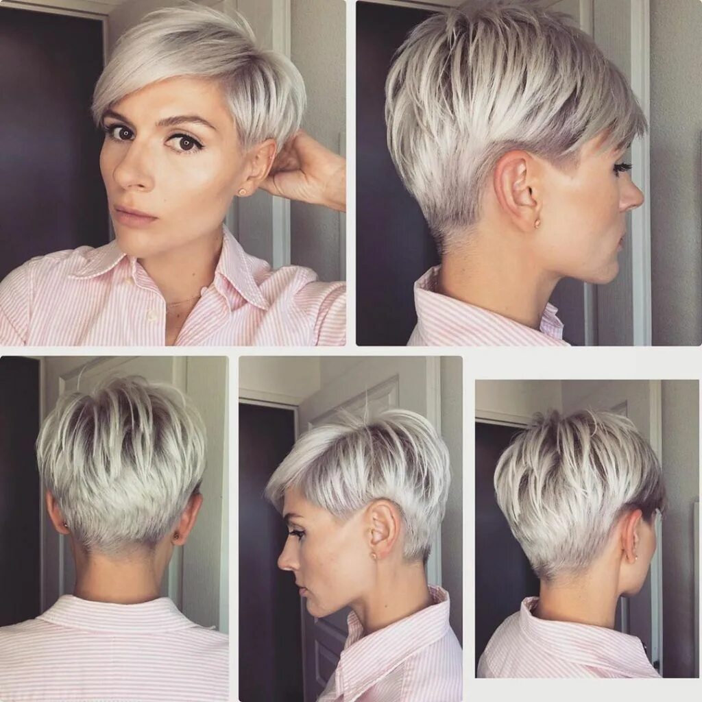 Прическа пикси на короткие фото для женщин Undercut Pixie Haircuts 2021-2022 (Special catalog) Short hair styles pixie, Sho