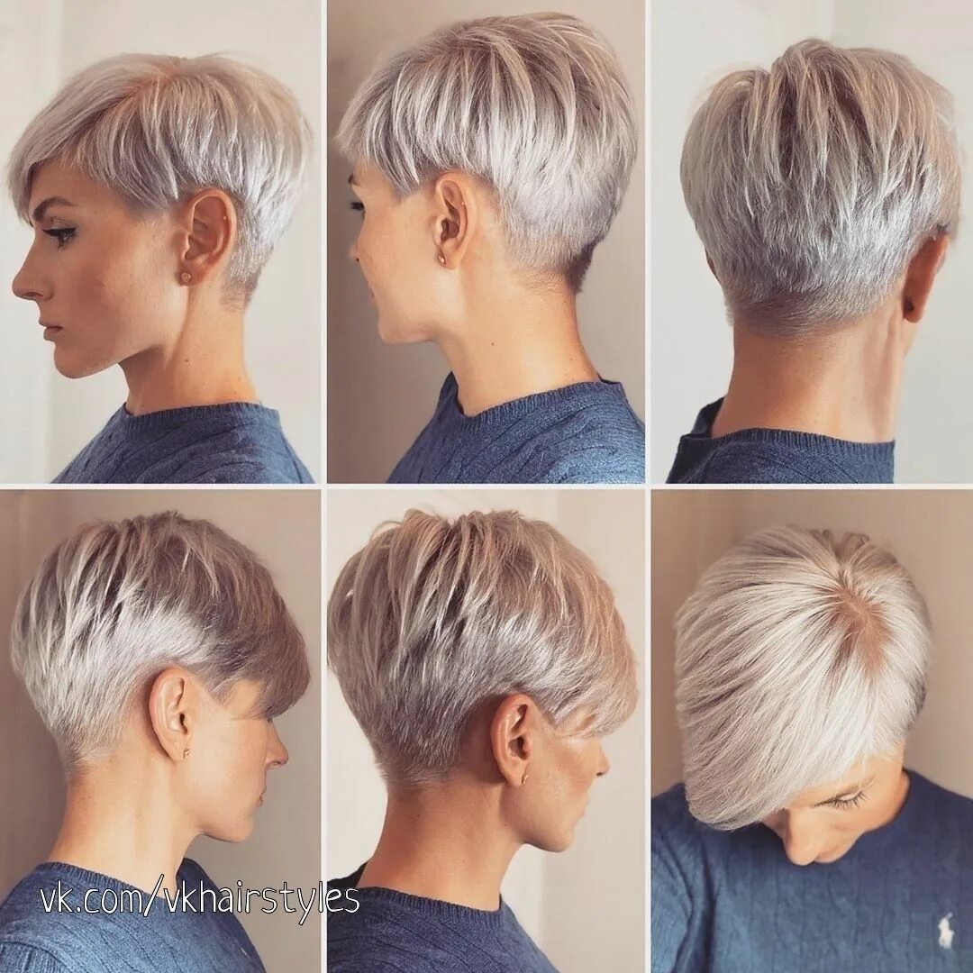 Прическа пикси на средние Модные стрижки и прически 2020 фото Short hair with bangs, Short hair styles, Sh