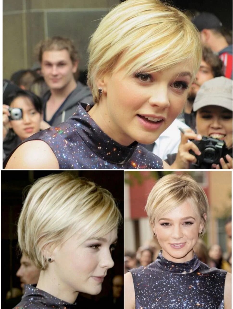 Прическа пикси на средние круглый лицо Carey Mulligan 2010 Hair cuts, Short hair cuts, Short bob hairstyles