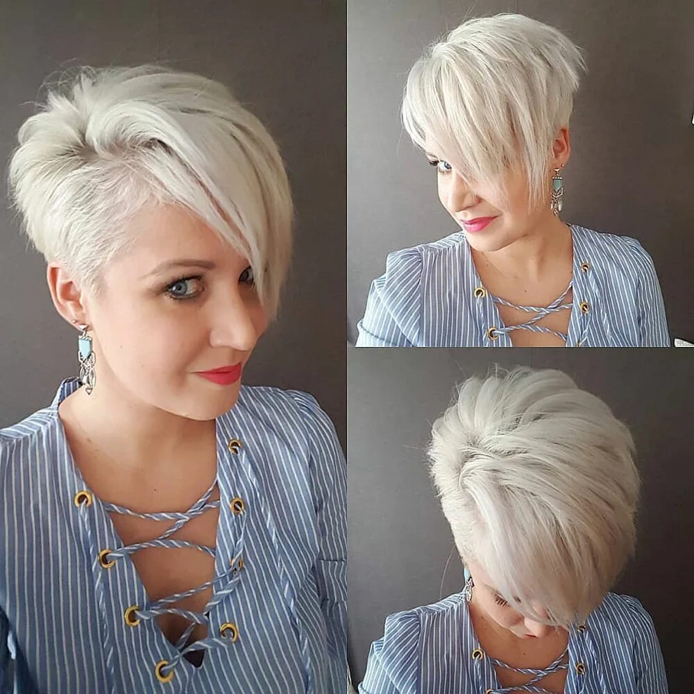 Прическа пикси на средние волосы с челкой 10 Cute Short Haircuts for Women Wanting a Smart New Image - PoP Haircuts Short 