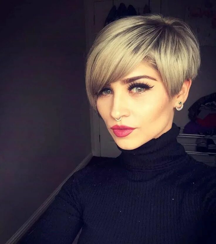 Прическа пикси с челкой фото 2018 Short Hairstyles - 1 Короткие стрижки, Модные короткие стрижки, Стрижка