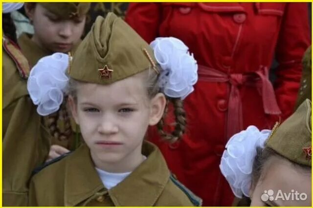 Прическа под пилотку для девочки Военные костюмы (форма), для девочки к 9 мая купить в Москве Личные вещи Авито