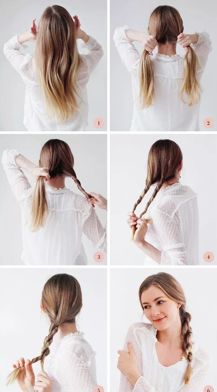 Прическа погулять легкая braid without braiding to achieve a simple hairstyle in no time with ... #Achiev